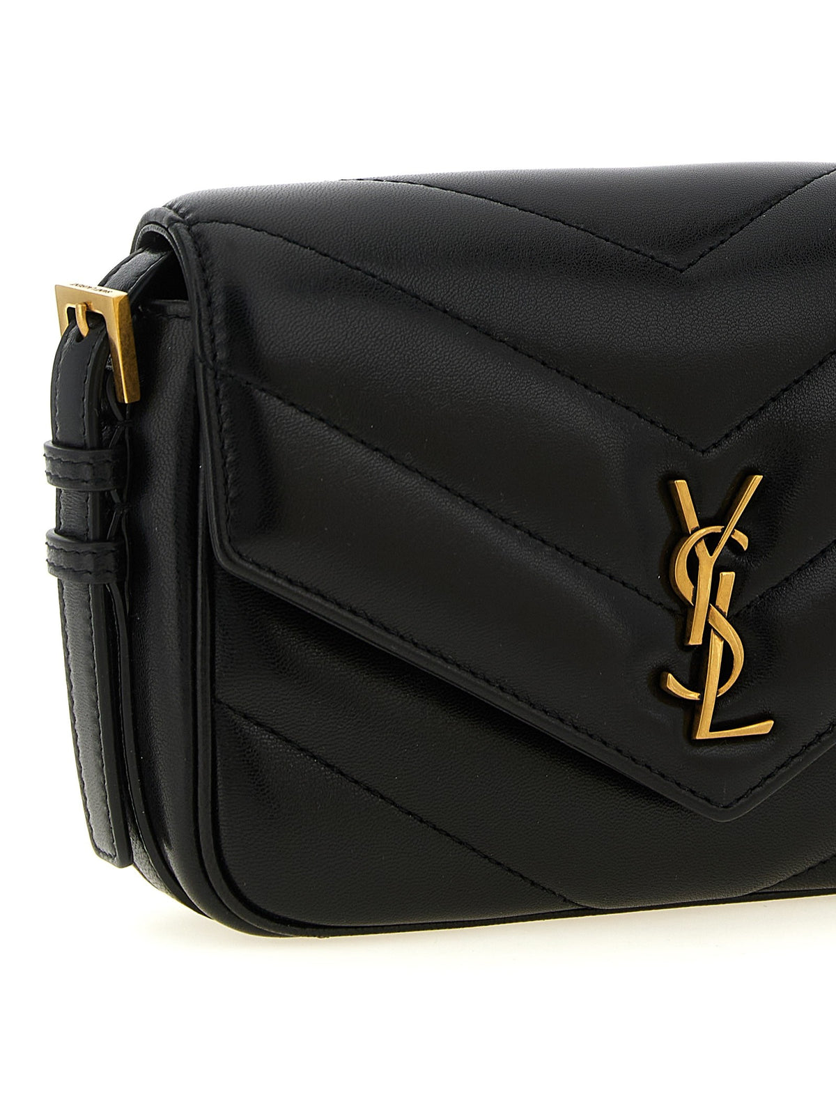 Saint Laurent Loulou Toy Crossbody Bag Black