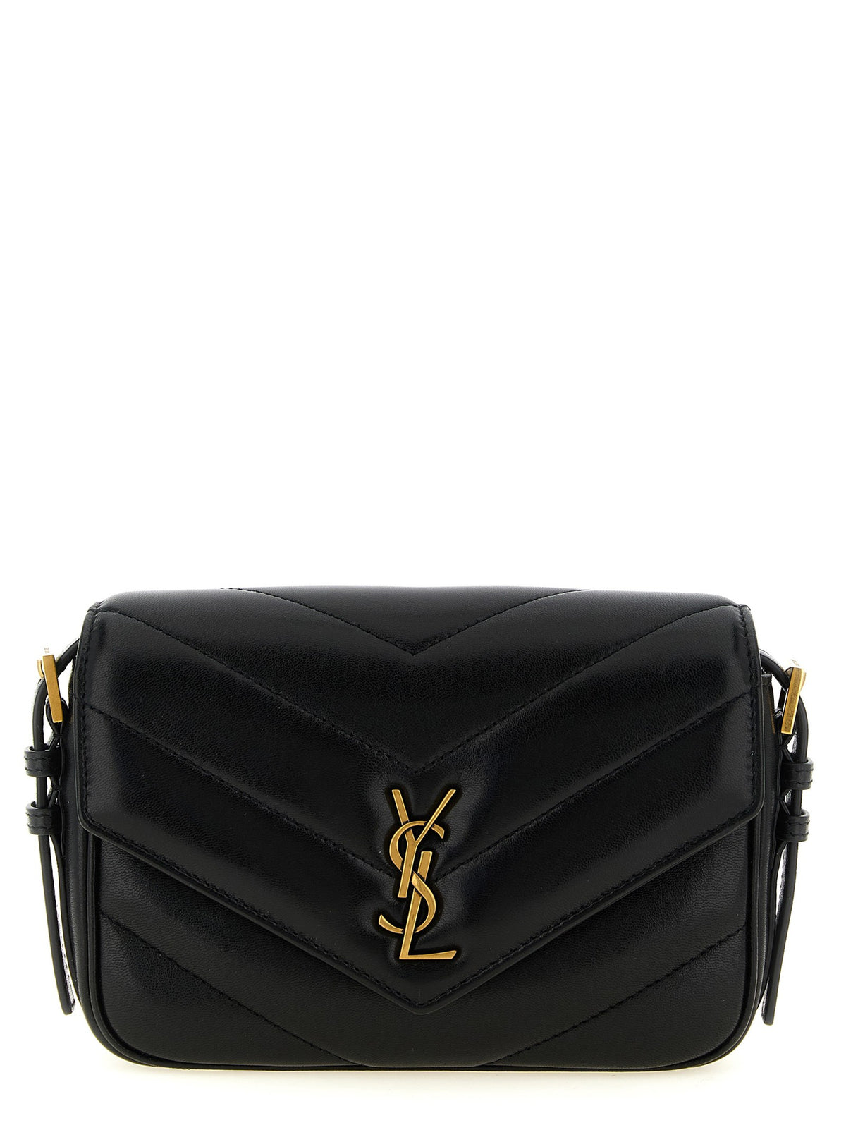 Saint Laurent Loulou Toy Crossbody Bag Black