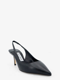 Jimmy Choo Women's Love Leather Slingback Décolleté Black