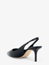Jimmy Choo Women's Love Leather Slingback Décolleté Black