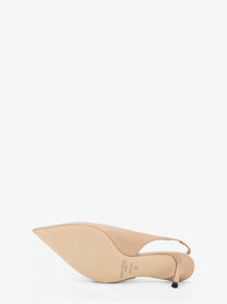 Jimmy Choo Women's Love Leatther Slingback Décolleté Beige