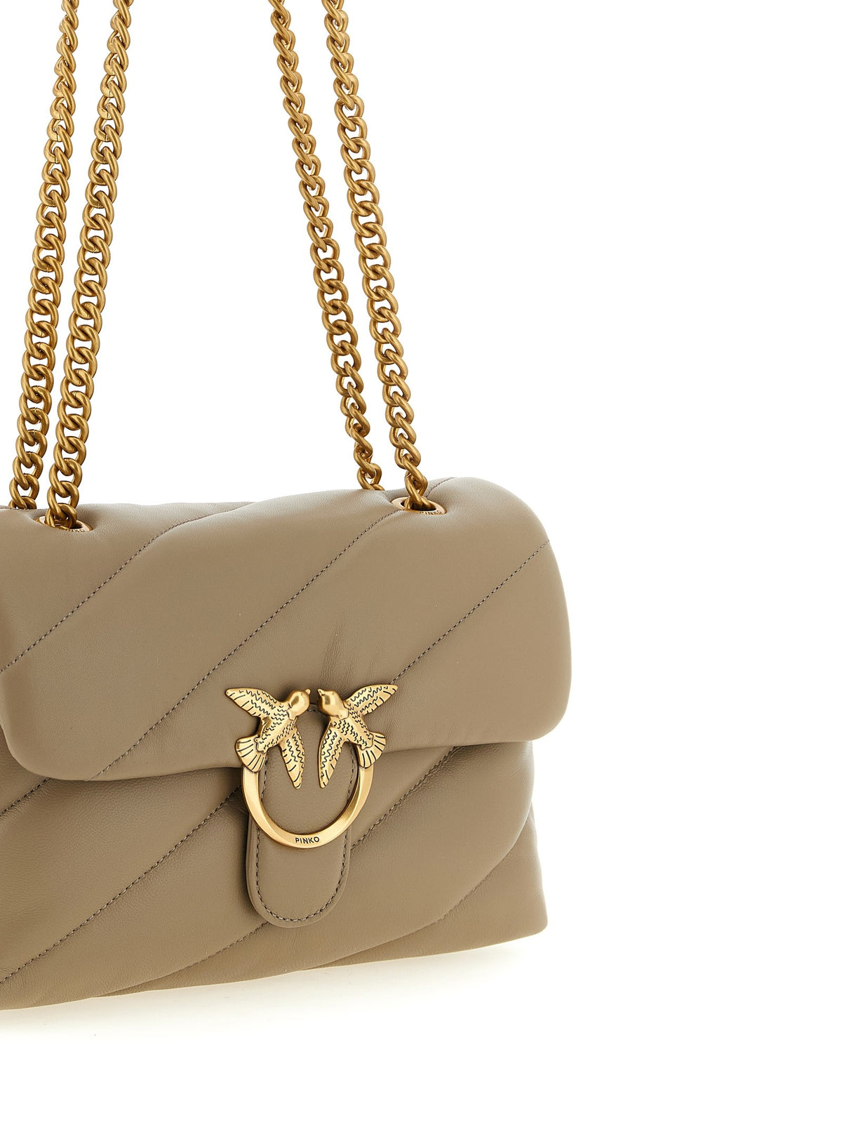Pinko Love Bag Puff Maxi Crossbody Bag Beige