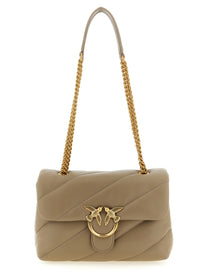 Pinko Love Bag Puff Maxi Crossbody Bag Beige