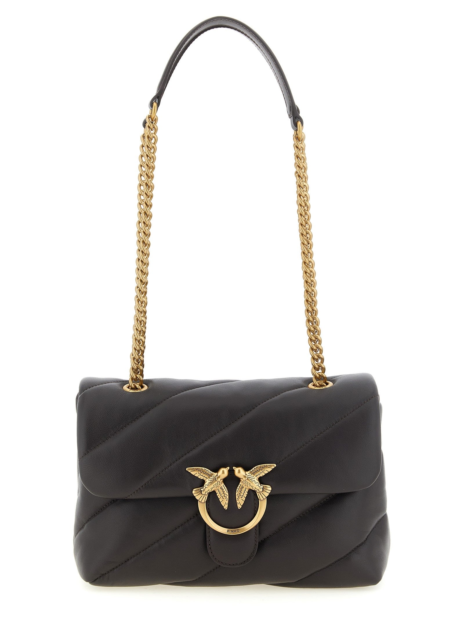Pinko Love Bag Puff Maxi Crossbody Bag Brown