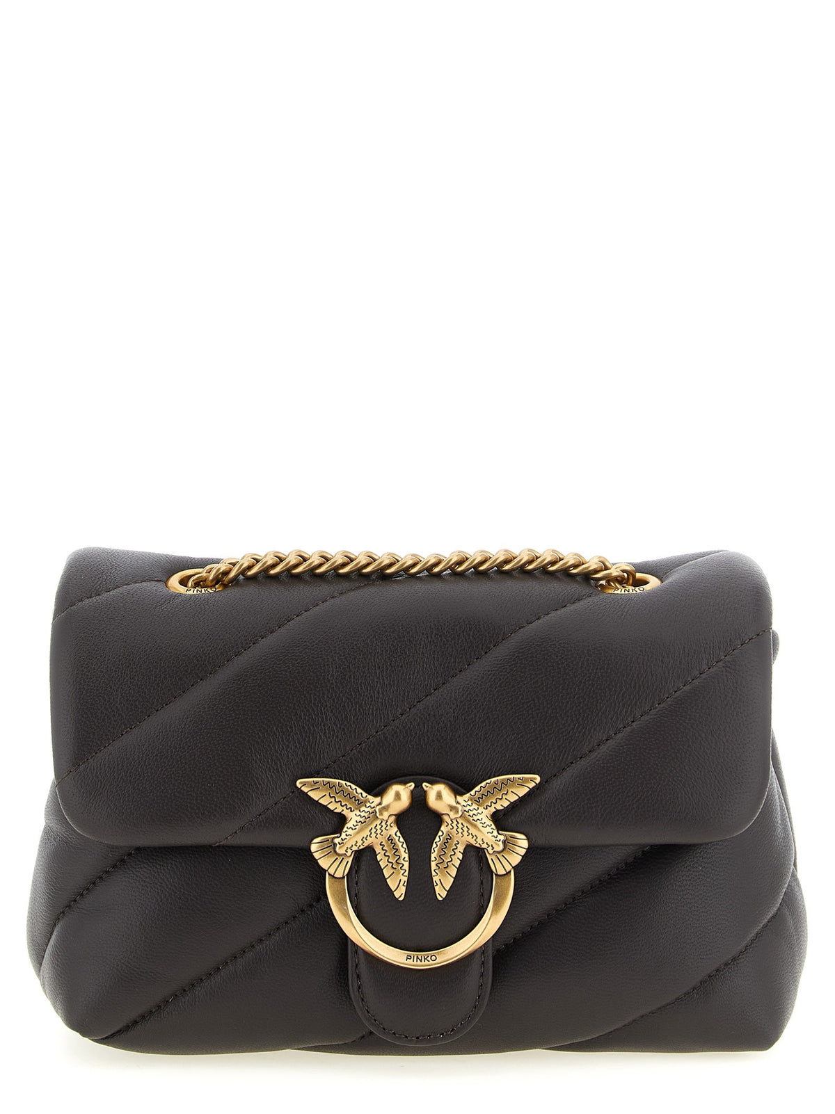 Pinko Love Bag Puff Piccola Crossbody Bag Brown