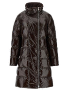 Pinko Love Birds Buckle Down Jacket Brown, view 2