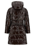 Pinko Love Birds Buckle Down Jacket Brown, view 3