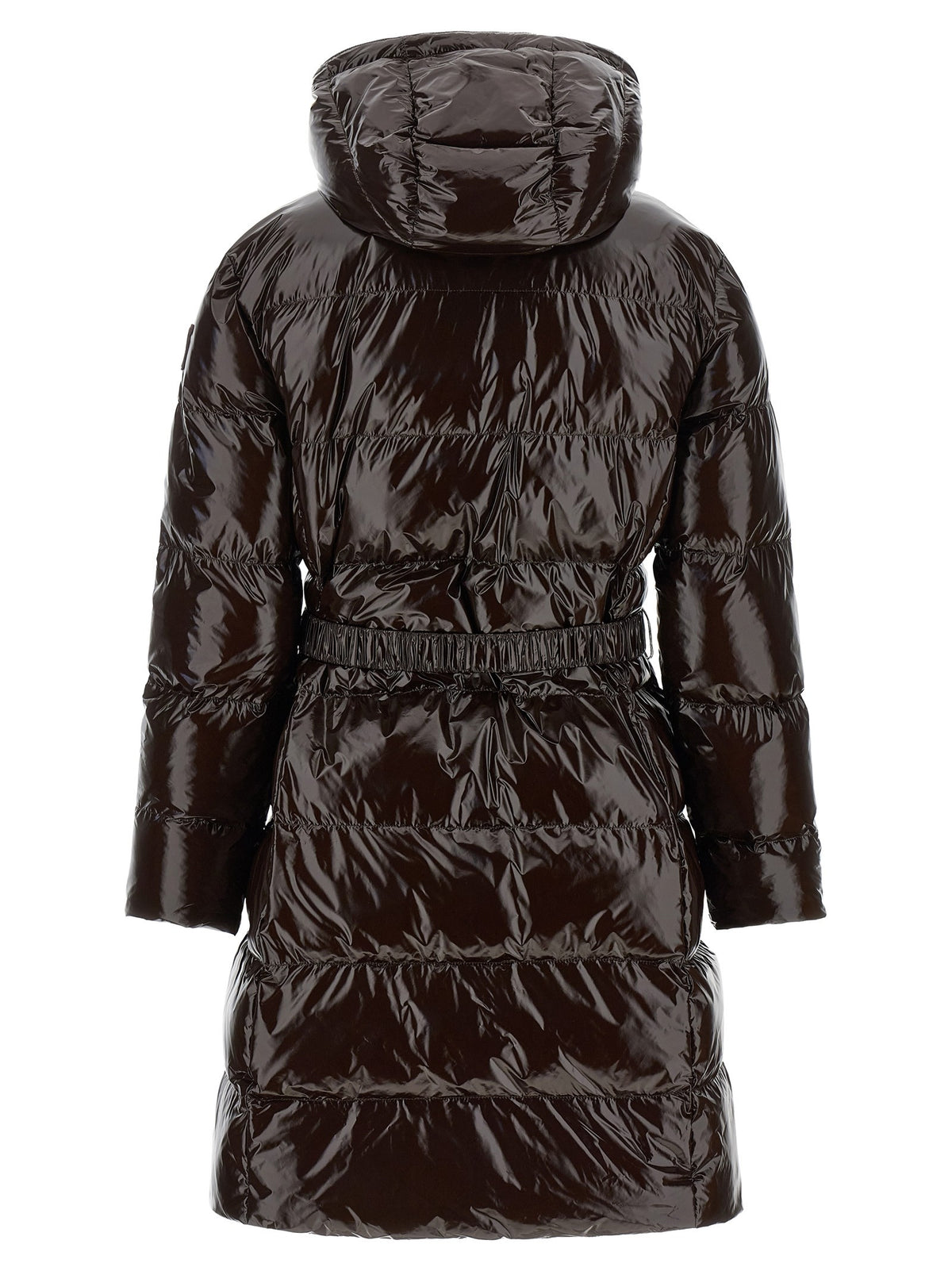 Pinko Love Birds Buckle Down Jacket Brown, view 3