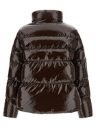 Pinko Love Birds Down Jacket Brown, view 2
