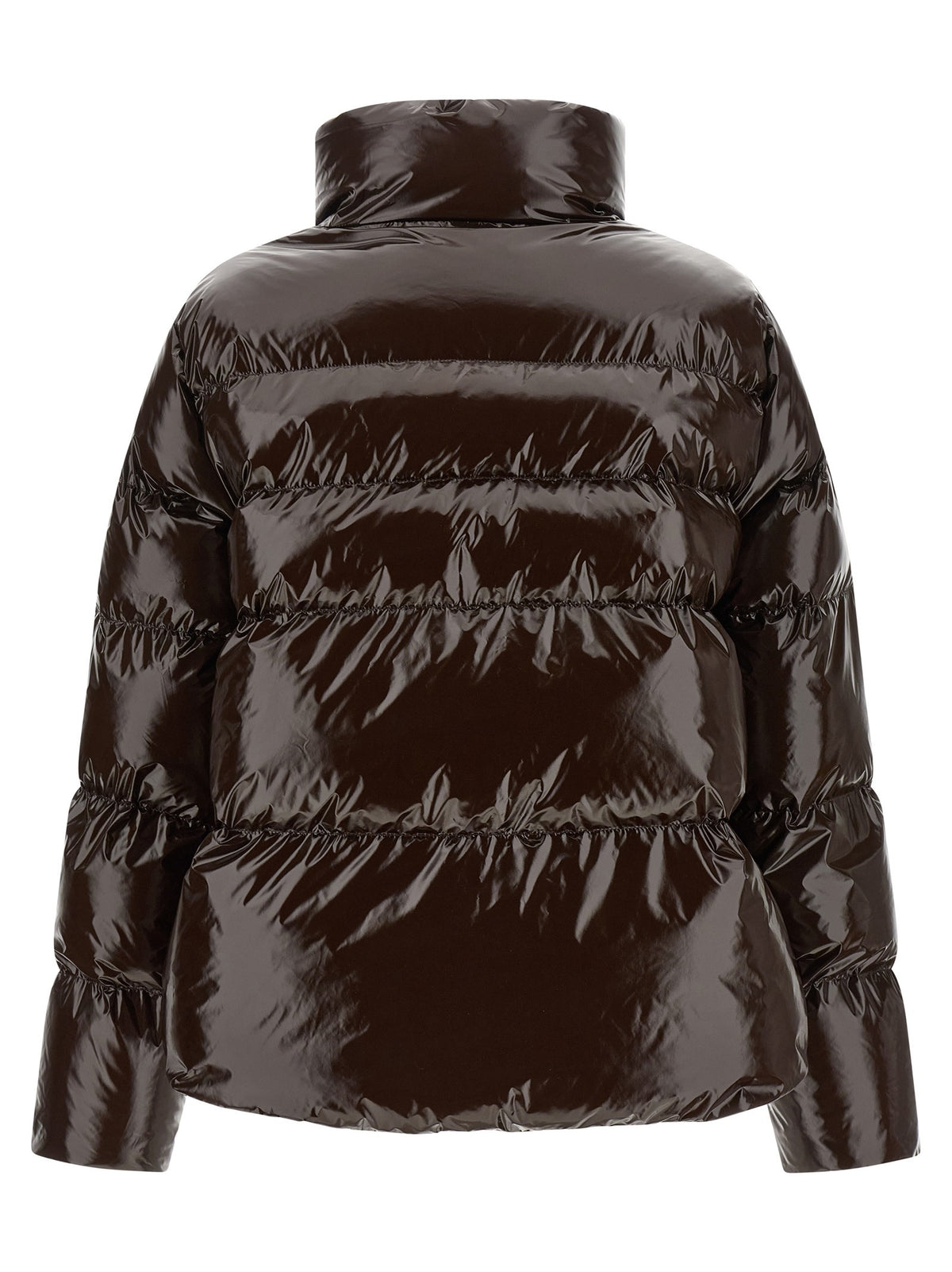 Pinko Love Birds Down Jacket Brown, view 2