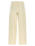 Pinko Love Birds Embroidery Jeans Beige, view 2