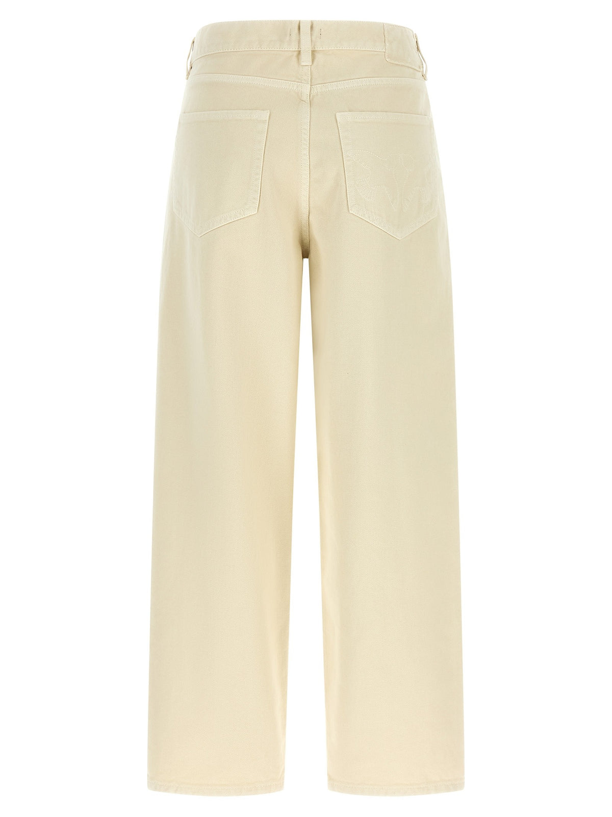 Pinko Love Birds Embroidery Jeans Beige, view 2