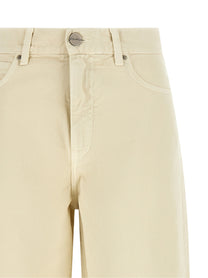 Pinko Love Birds Embroidery Jeans Beige