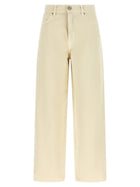 Pinko Love Birds Embroidery Jeans Beige