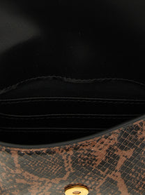 Pinko Love Birds Mini Clutch Brown