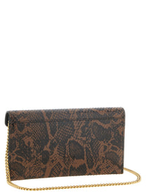 Pinko Love Birds Mini Clutch Brown