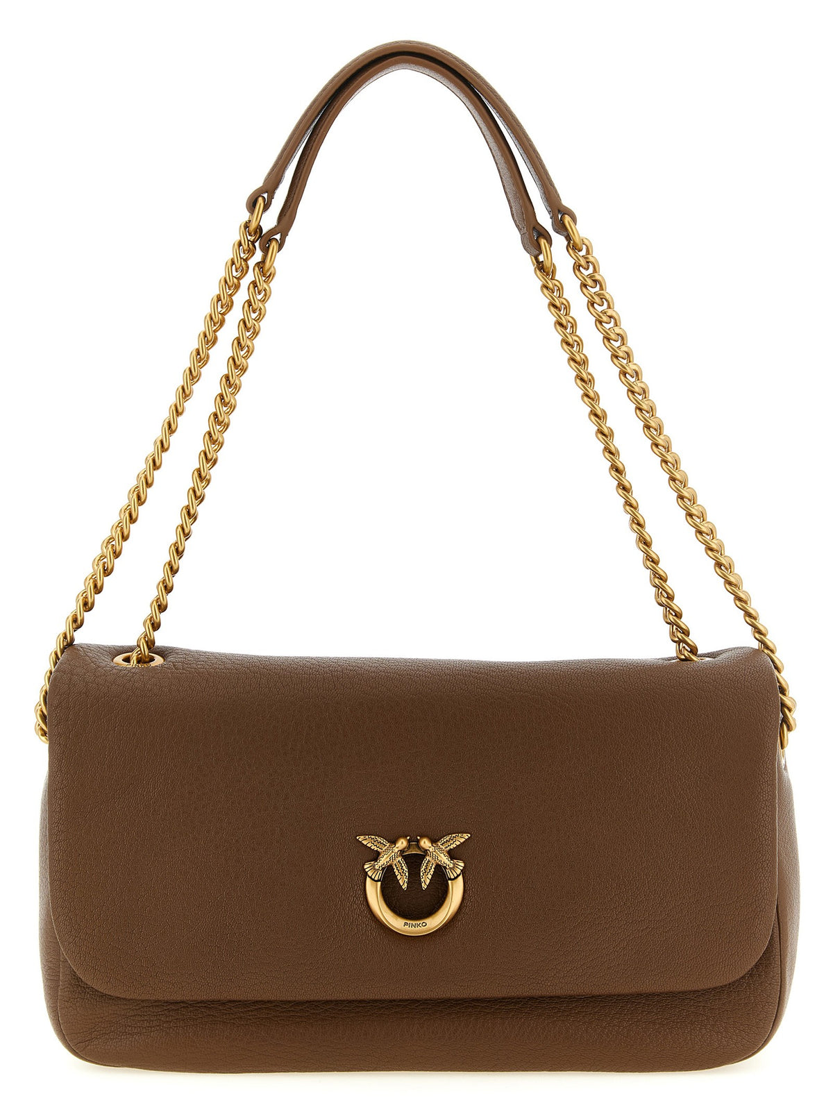 Pinko Love Birds Shoulder Bag Brown