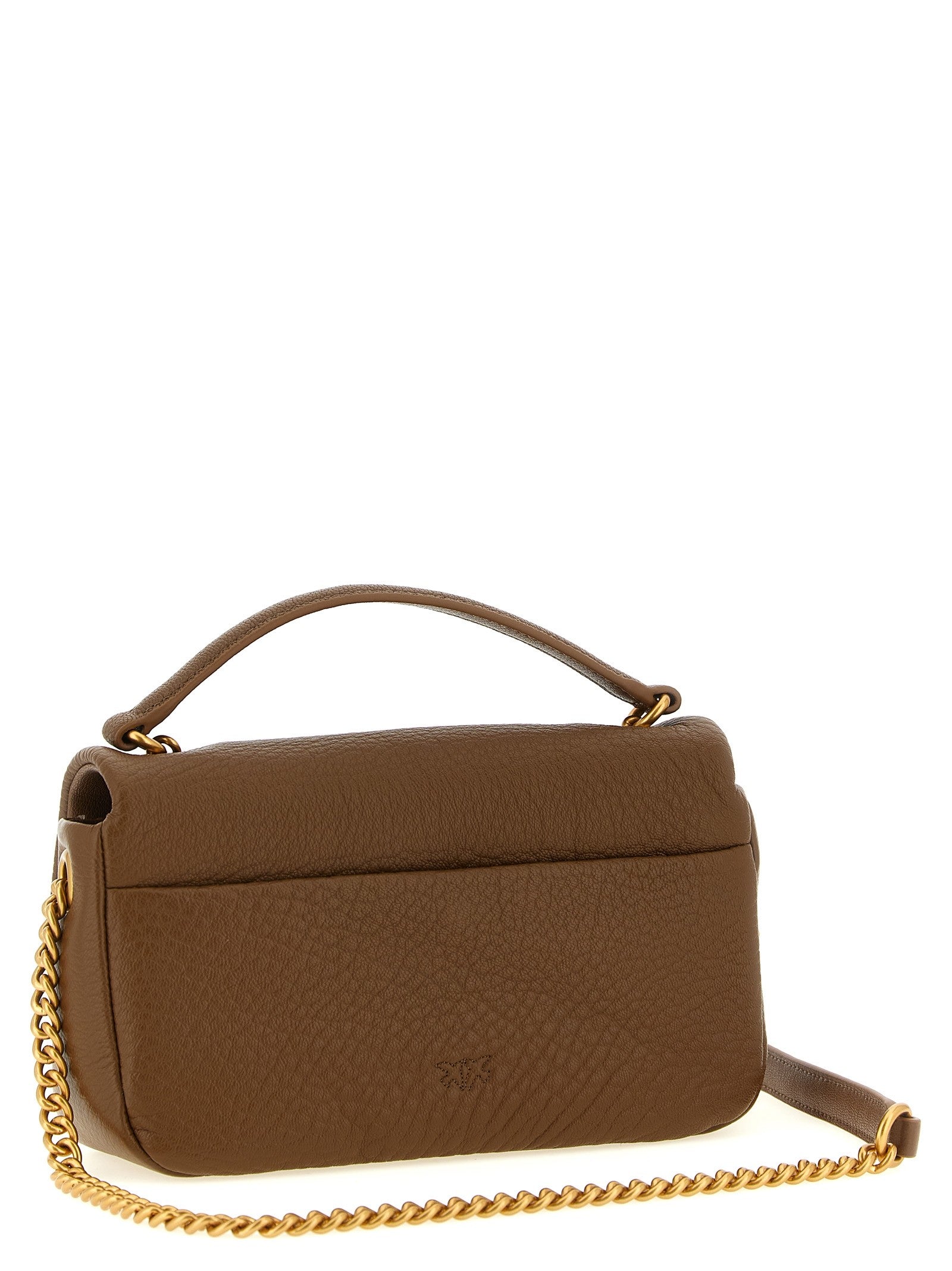 Pinko Love Birds Shoulder Bag Brown