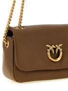Pinko Love Birds Shoulder Bag Brown, view 3