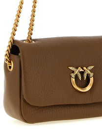 Pinko Love Birds Shoulder Bag Brown
