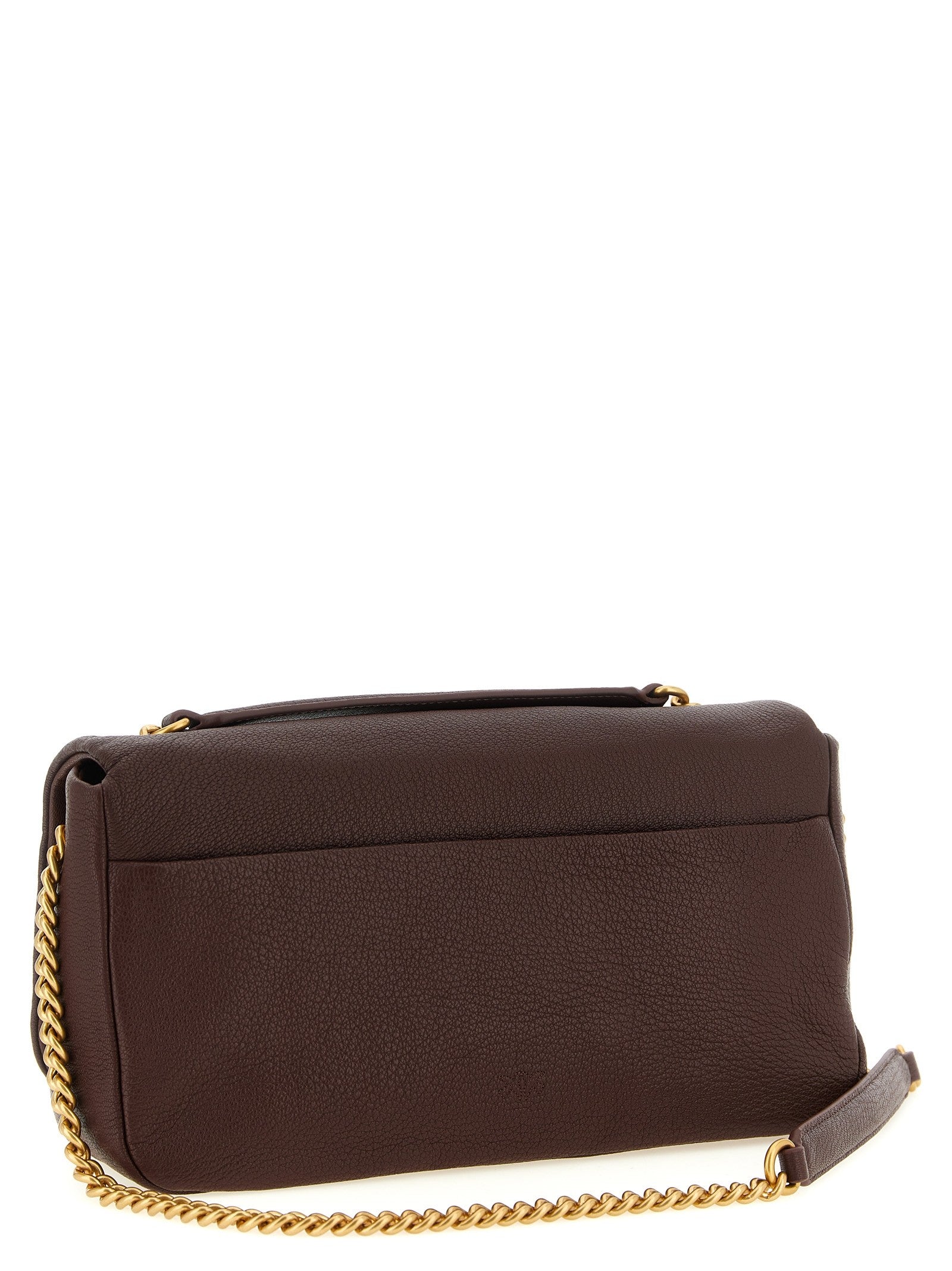 Pinko Love Birds Shoulder Bag Brown