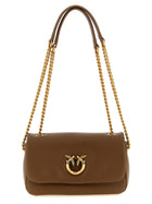 Pinko Love Birds Shoulder Bag Brown