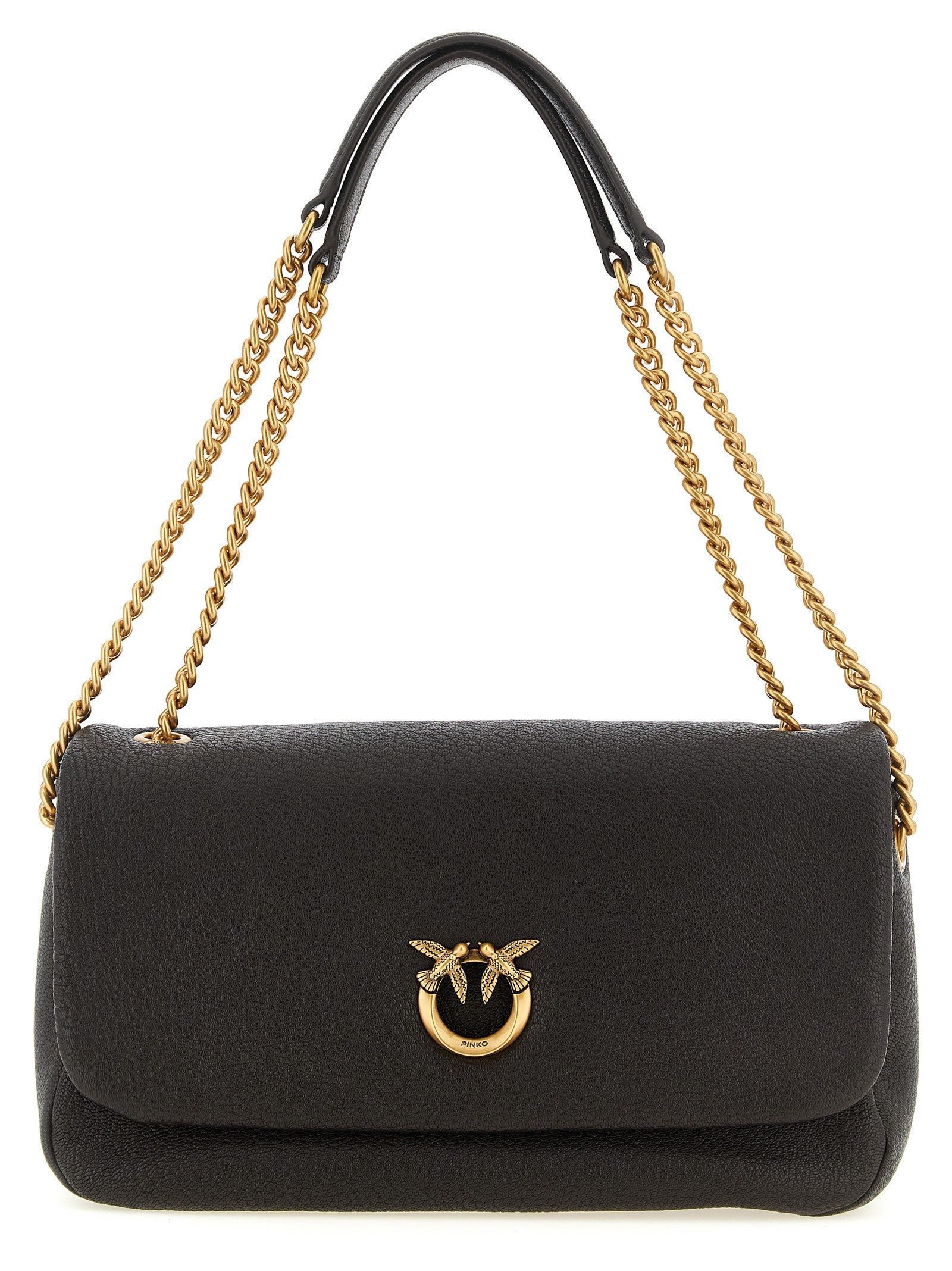 Pinko Love Birds Shoulder Bag Brown