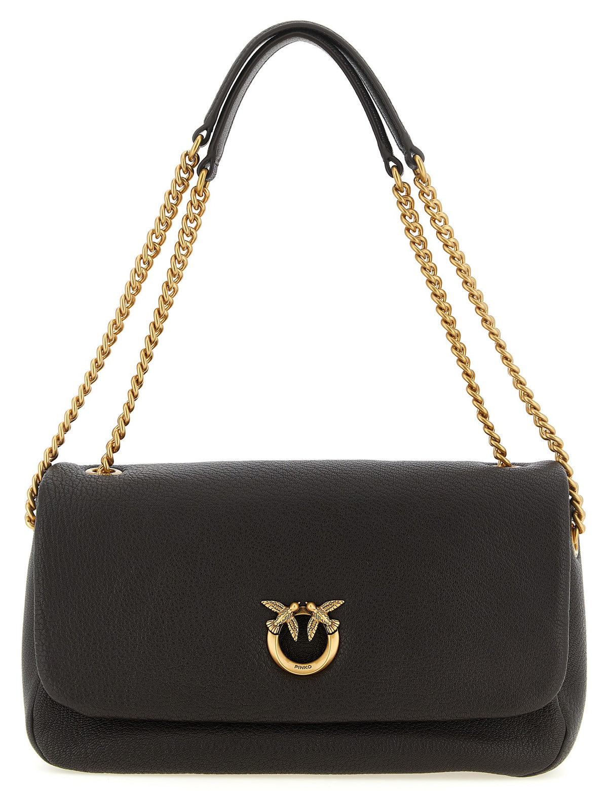 Pinko Love Birds Shoulder Bag Brown