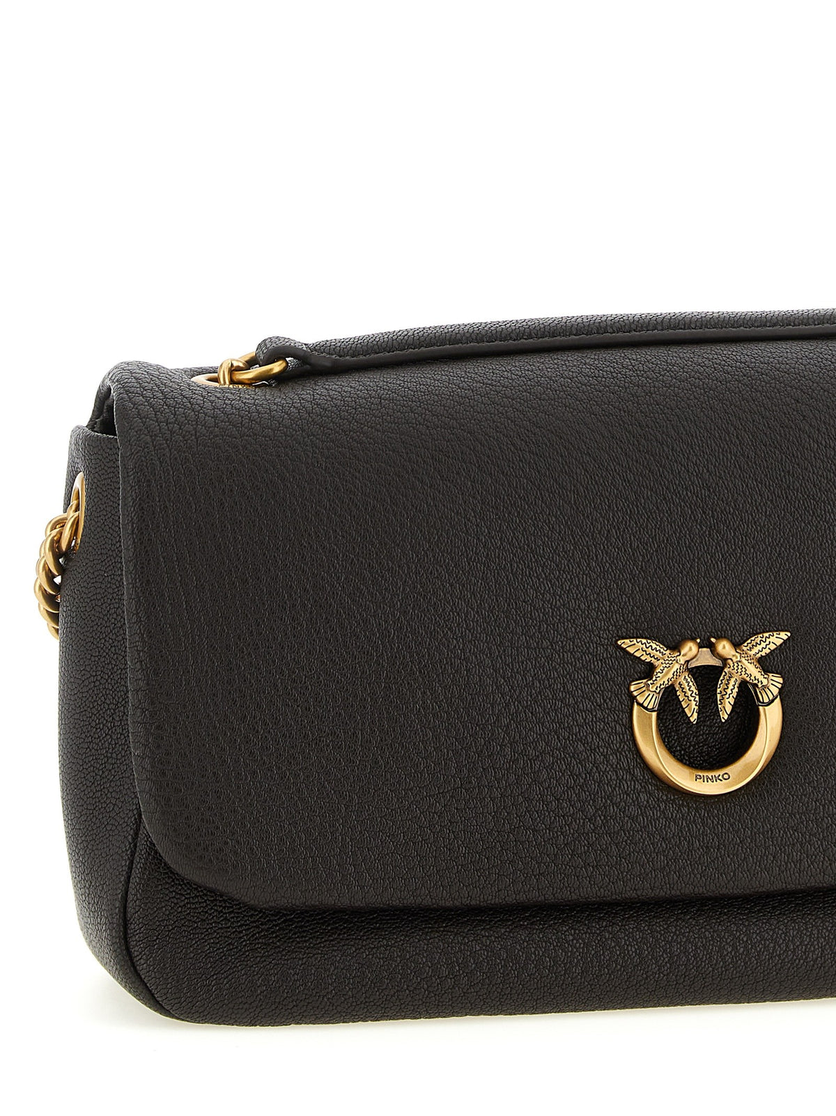 Pinko Love Birds Shoulder Bag Brown