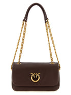 Pinko Love Birds Shoulder Bag Brown