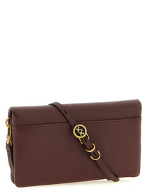 Pinko Love Click Soft Horizontal Mini Clutch Red