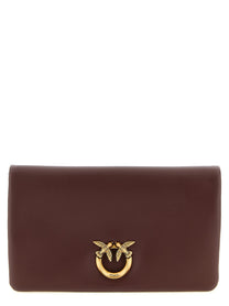 Pinko Love Click Soft Horizontal Mini Clutch Red