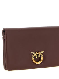 Pinko Love Click Soft Horizontal Mini Clutch Red