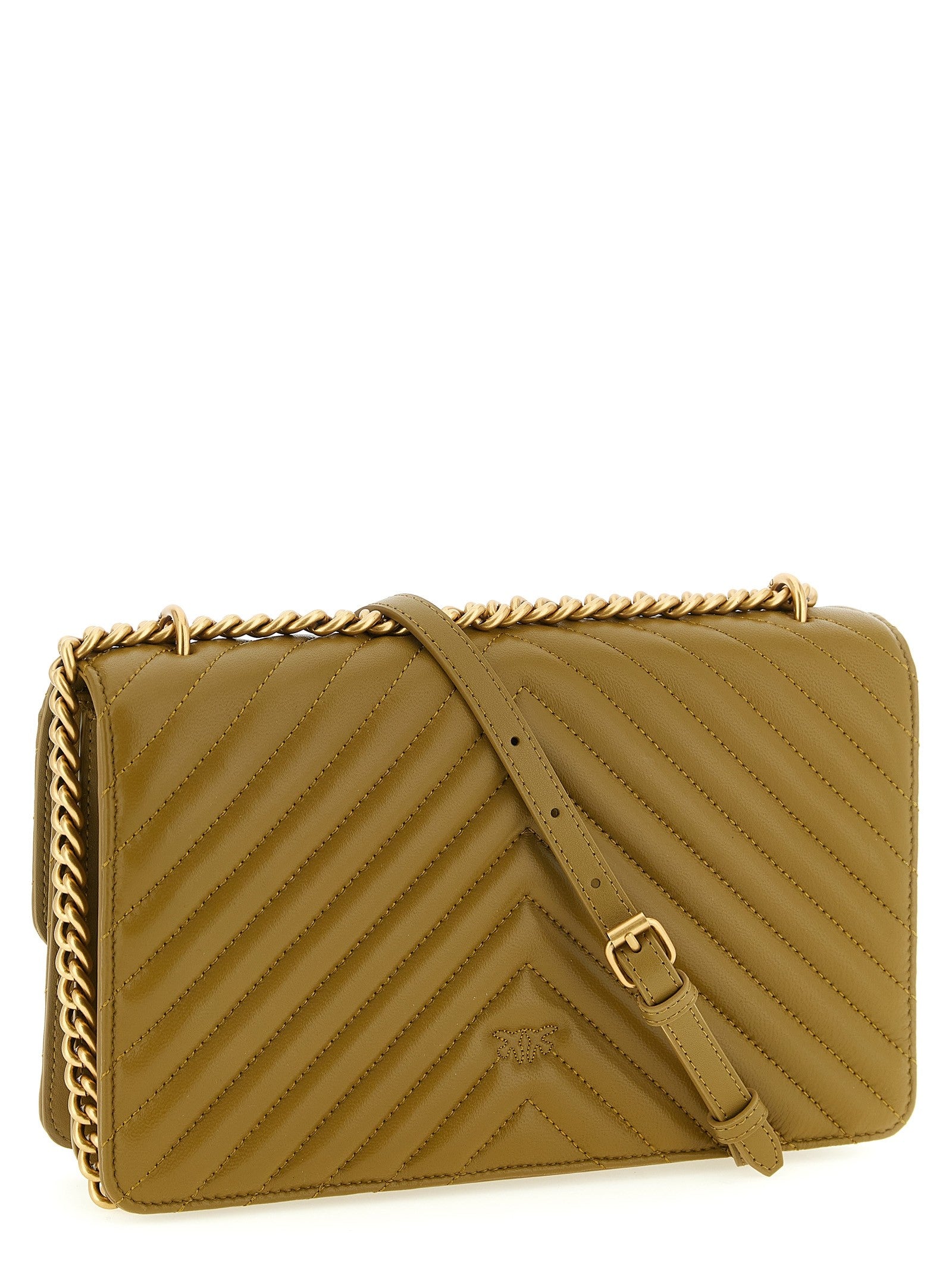 Pinko Love One Classic Crossbody Bag Green