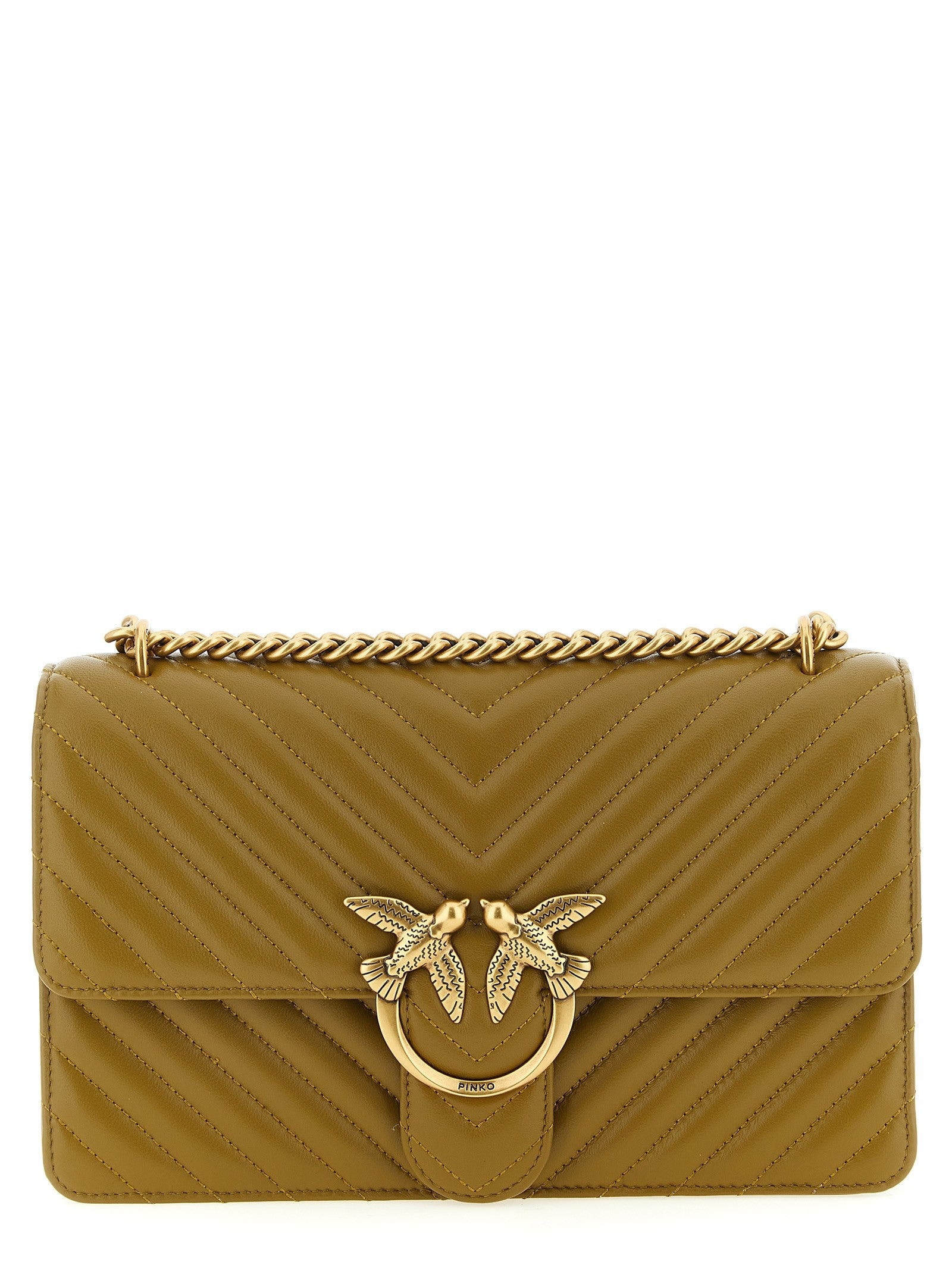 Pinko Love One Classic Crossbody Bag Green