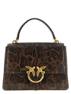 Pinko Love One Light Medium Handbag Brown