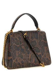 Pinko Love One Light Medium Handbag Brown