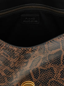 Pinko Love One Light Medium Handbag Brown
