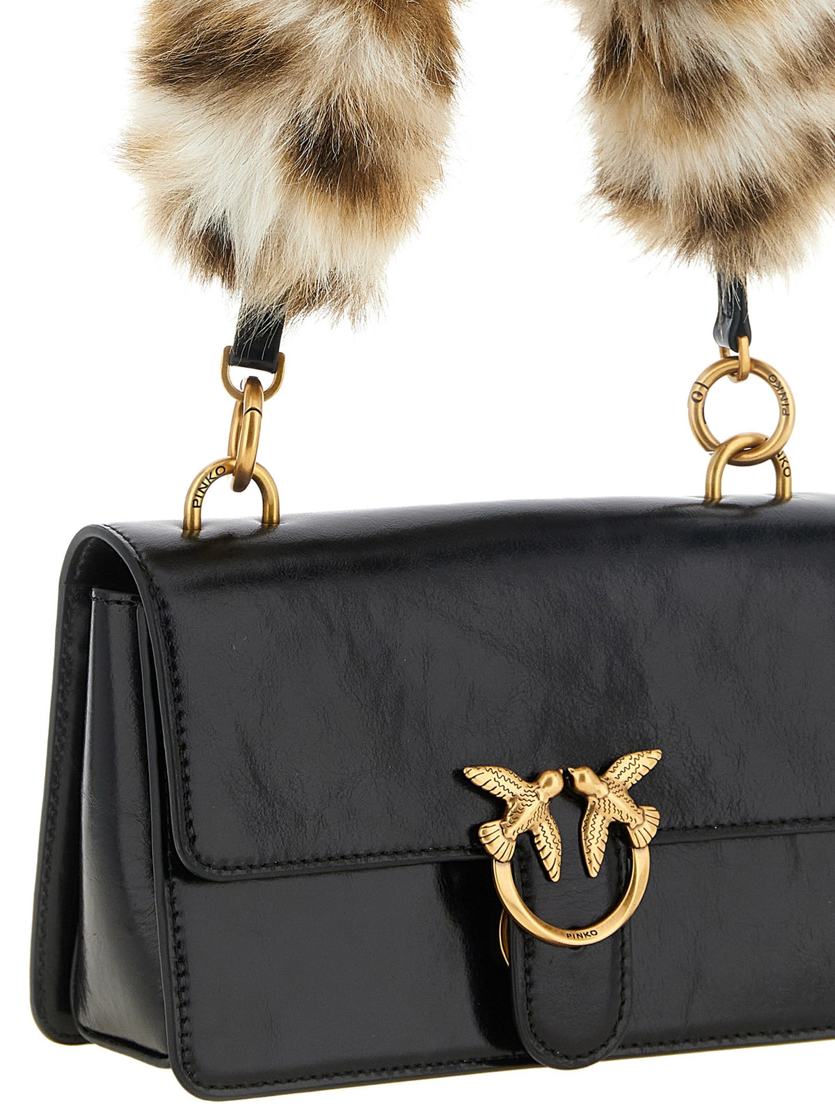Pinko Love One Mini Crossbody Bag Black