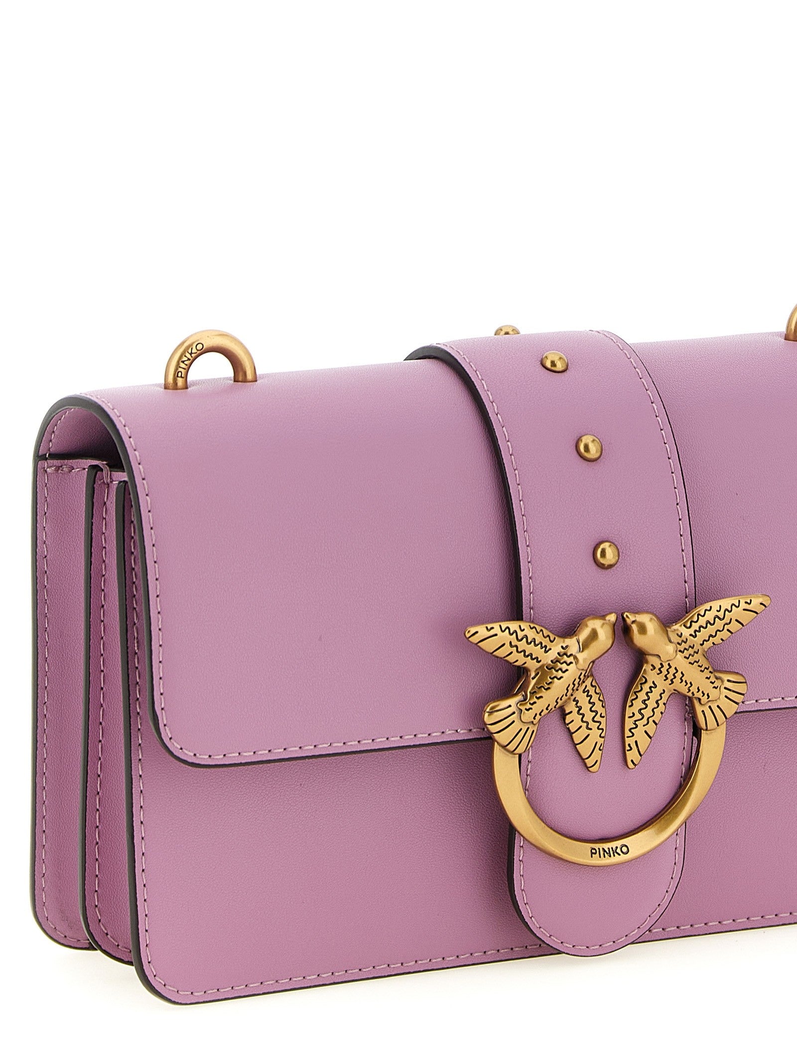 Pinko Love One Mini Crossbody Bag Purple