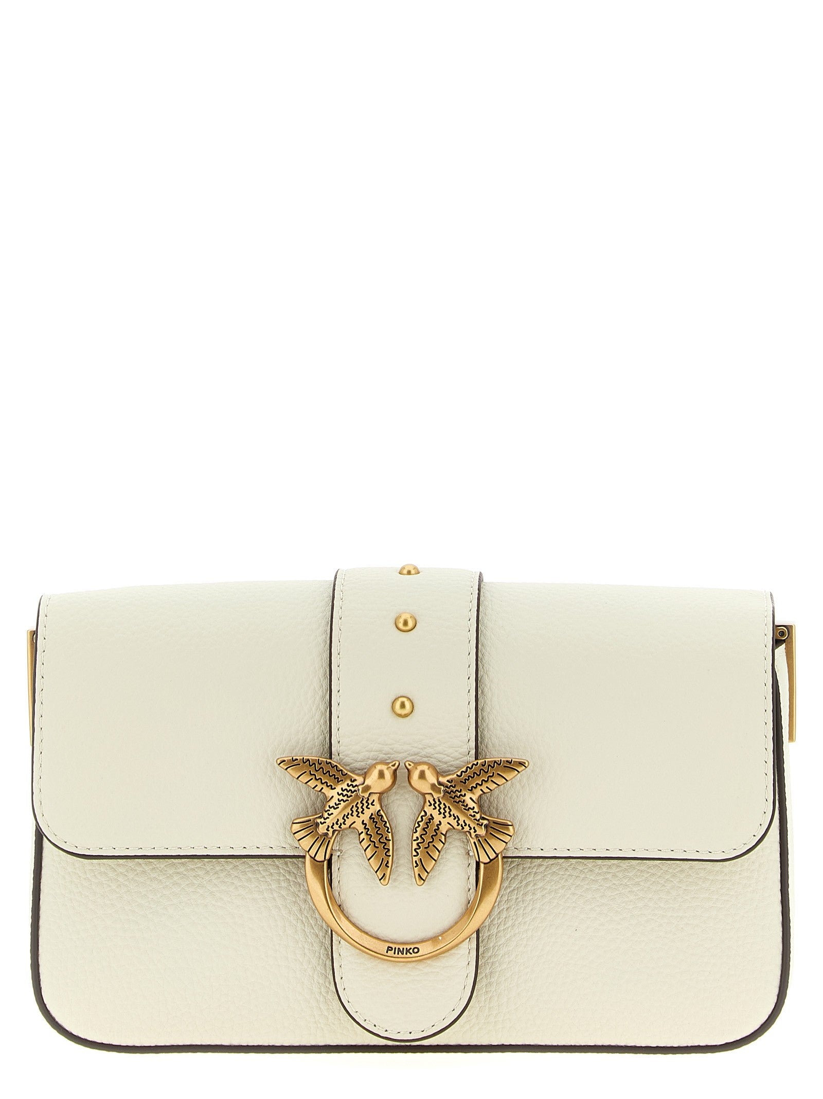 Pinko Love One Mini Crossbody Bag White