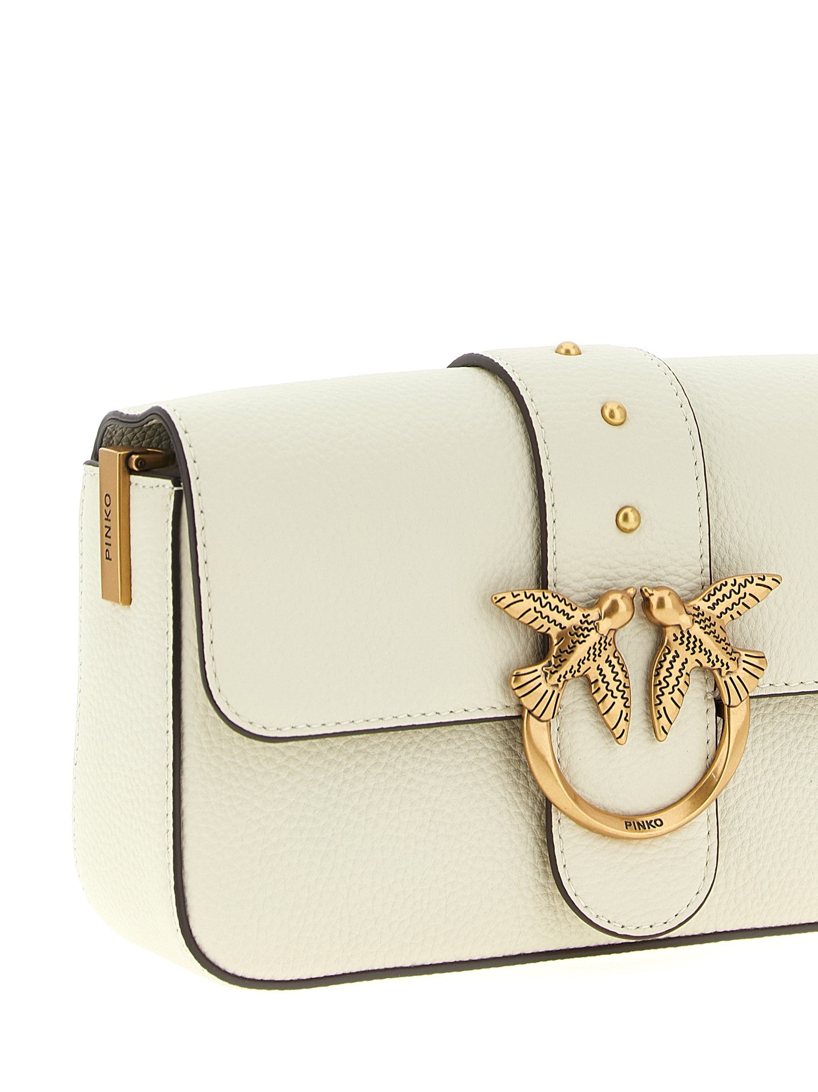 Pinko Love One Mini Crossbody Bag White
