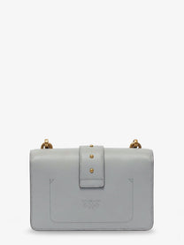 Pinko Women's Love One Mini Leather Crossbody Bag Grey
