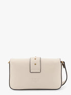Pinko Women's Love One Mini Leather Shoulder Bag White, view 2