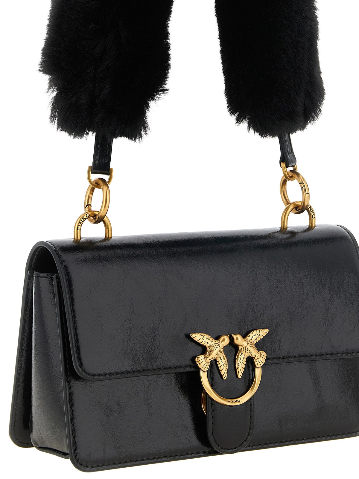 Pinko Love One Mini Shoulder Bag Black