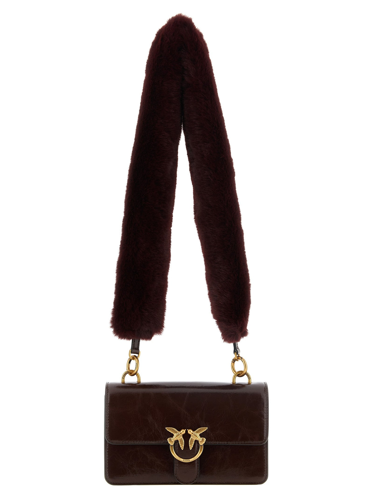 Pinko Love One Mini Shoulder Bag Red