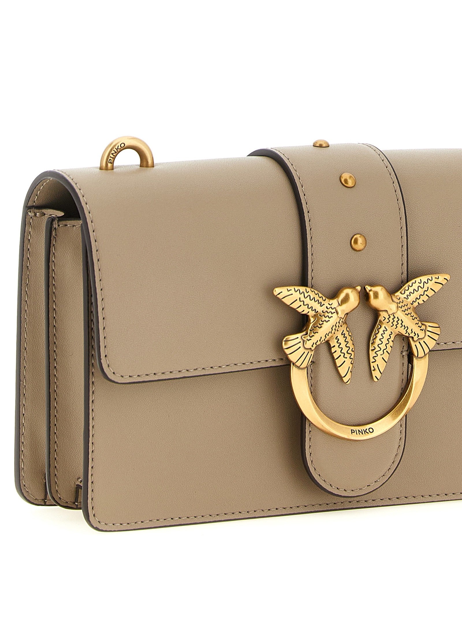 Pinko Love One Small Crossbody Bag Grey