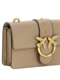 Pinko Love One Small Crossbody Bag Grey