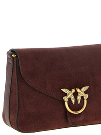 Pinko Love Satchel Mini Crossbody Bag Red, view 3