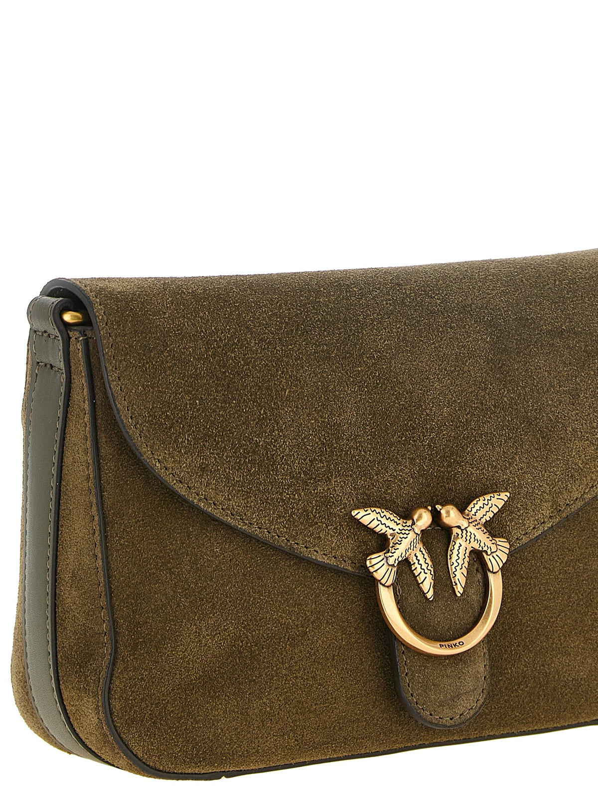 Pinko Love Satchel Mini Crossbody Bag Green, view 3